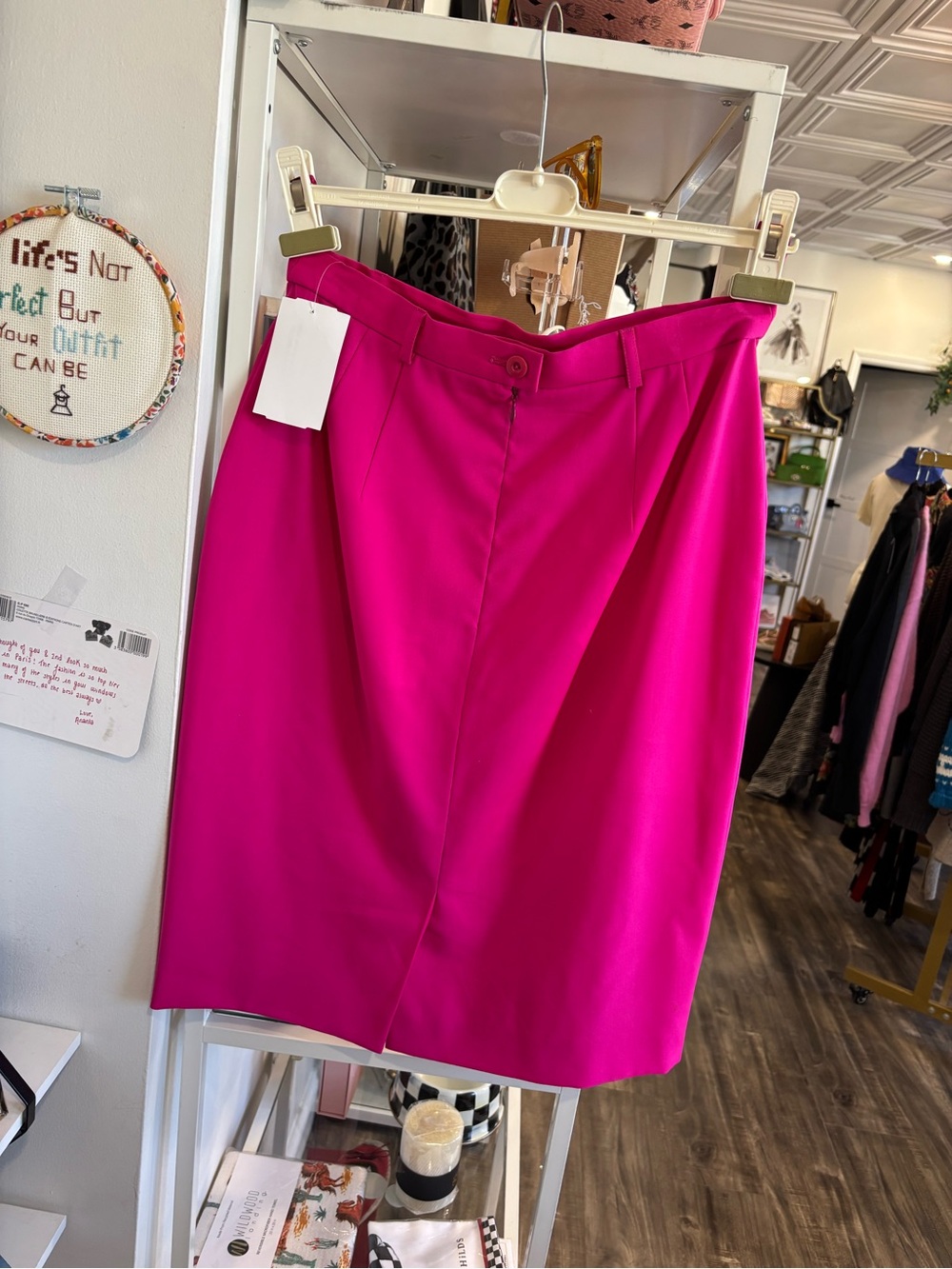 Escada Hot Pink Pencil Skirt